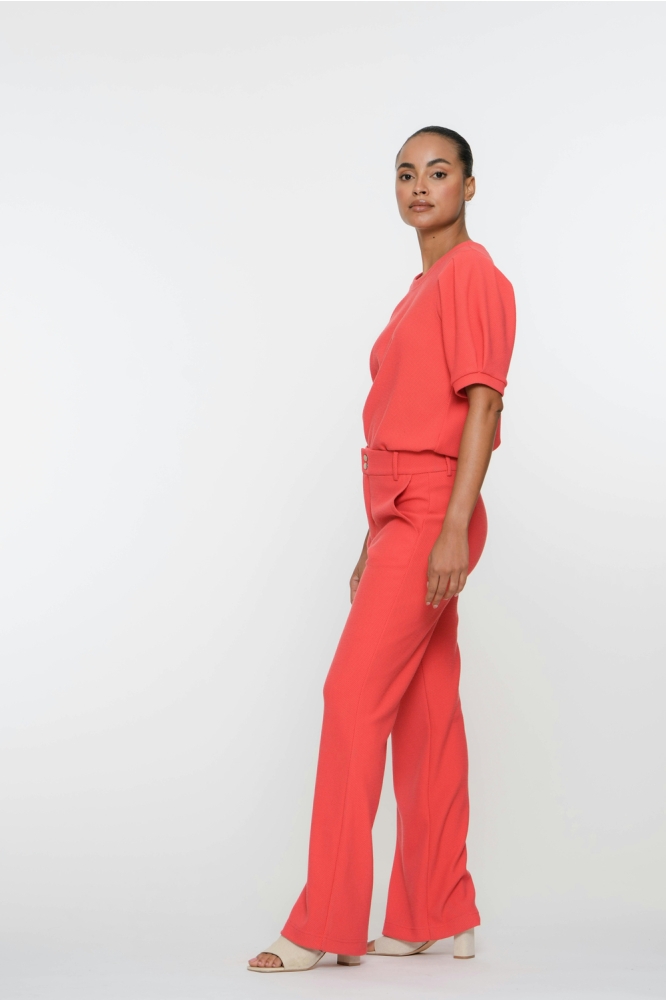COMFY BROEK MET HONEYCOMB 51126 21 Red